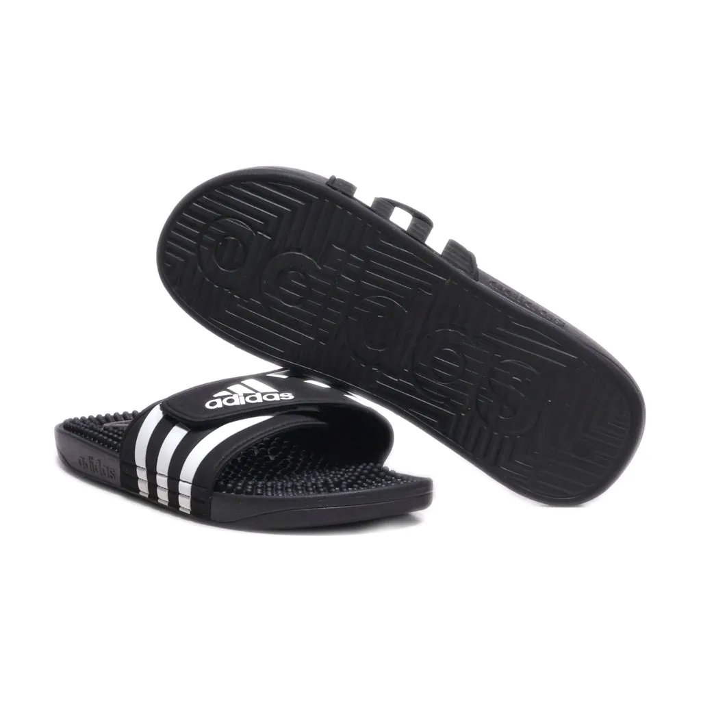 Adidas Slippers Fabric Black Colour For Men