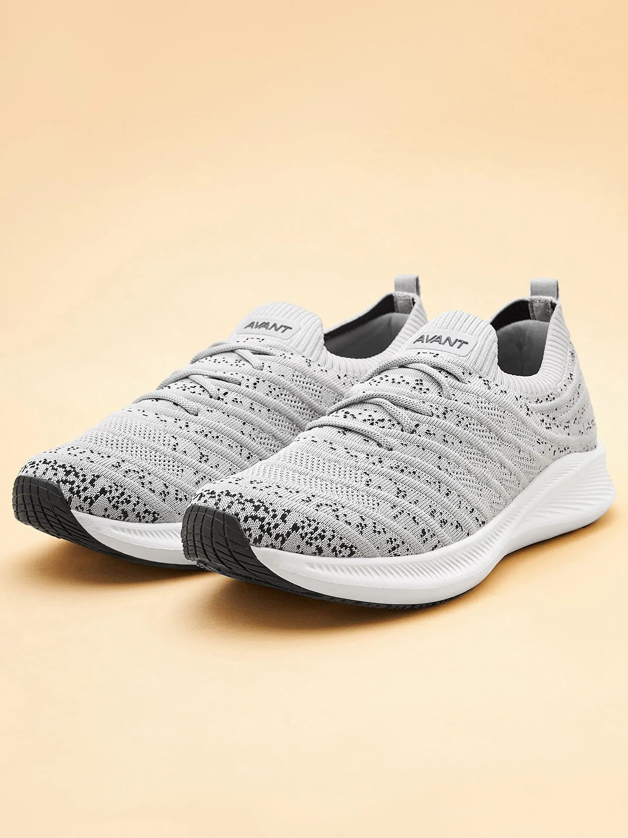 Avant Men's Zebra Running Shoes-L.Grey