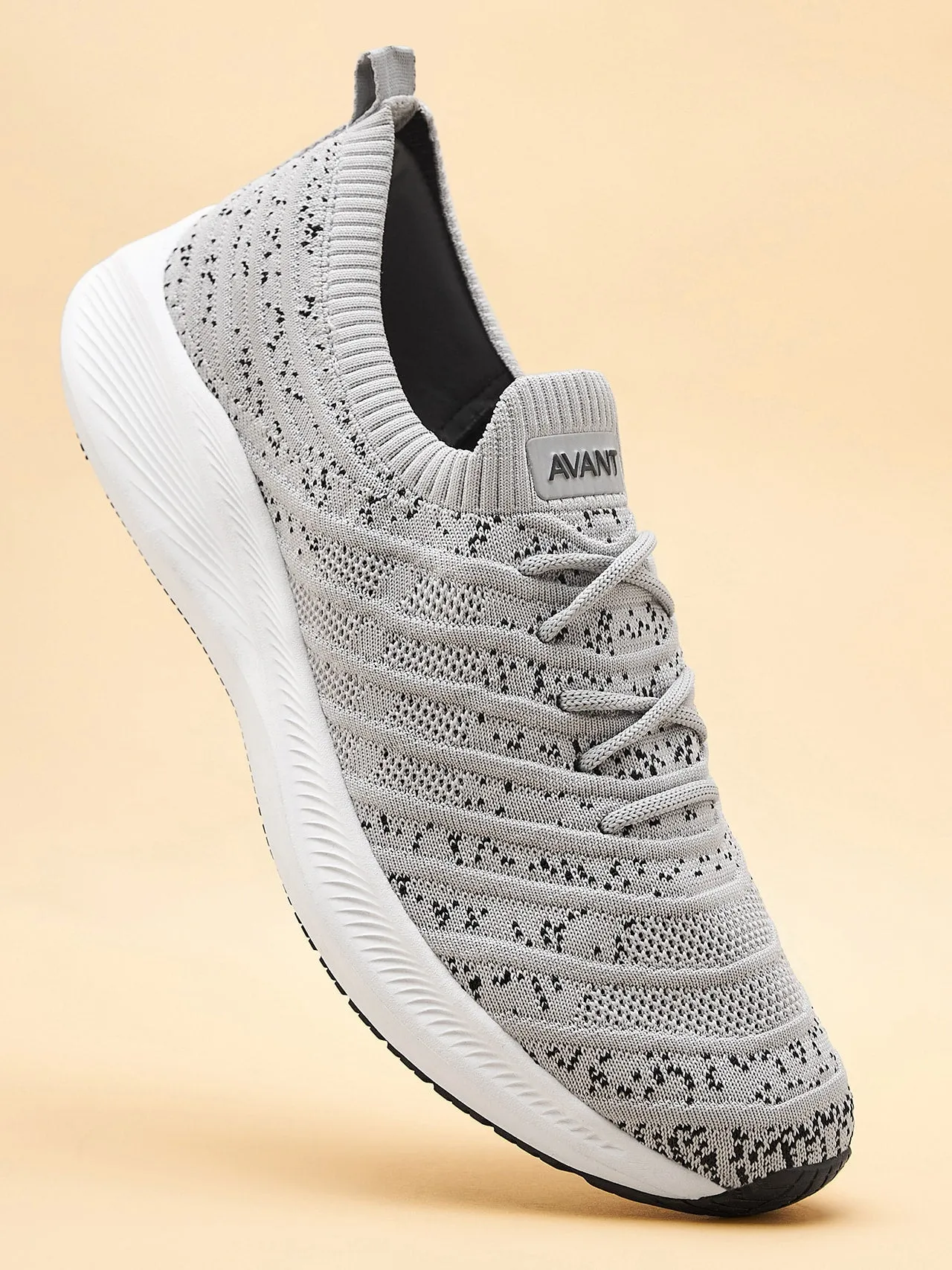 Avant Men's Zebra Running Shoes-L.Grey