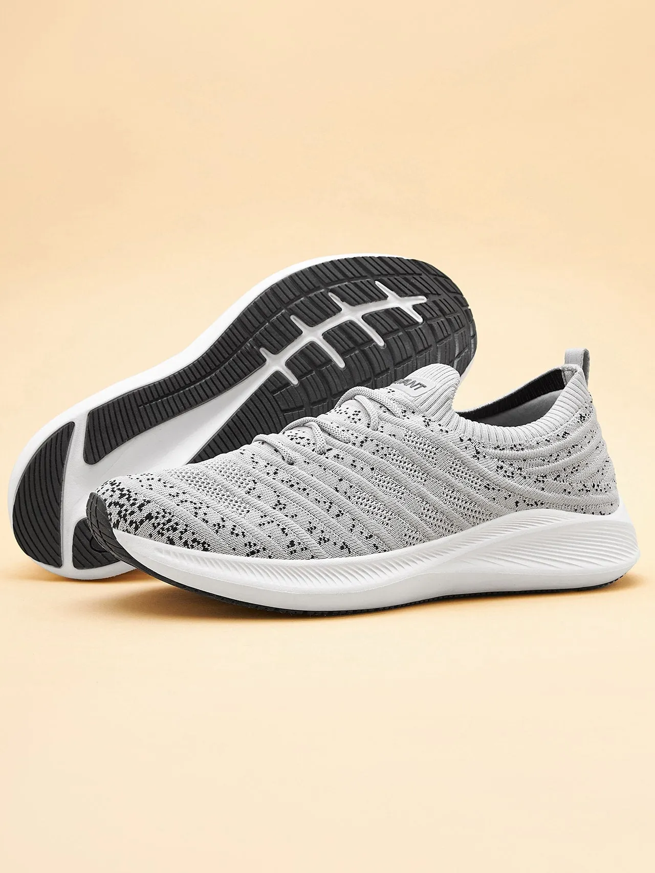 Avant Men's Zebra Running Shoes-L.Grey