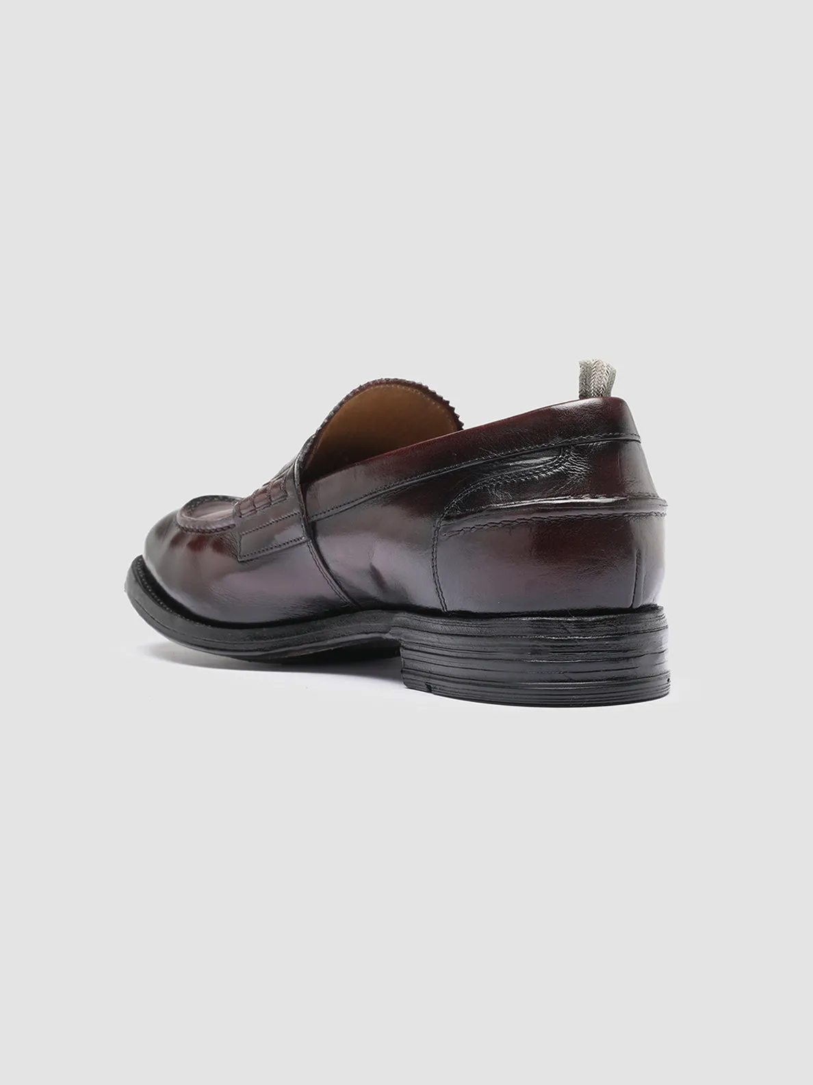 BALANCE 011- Burgundy Leather Penny Loafers