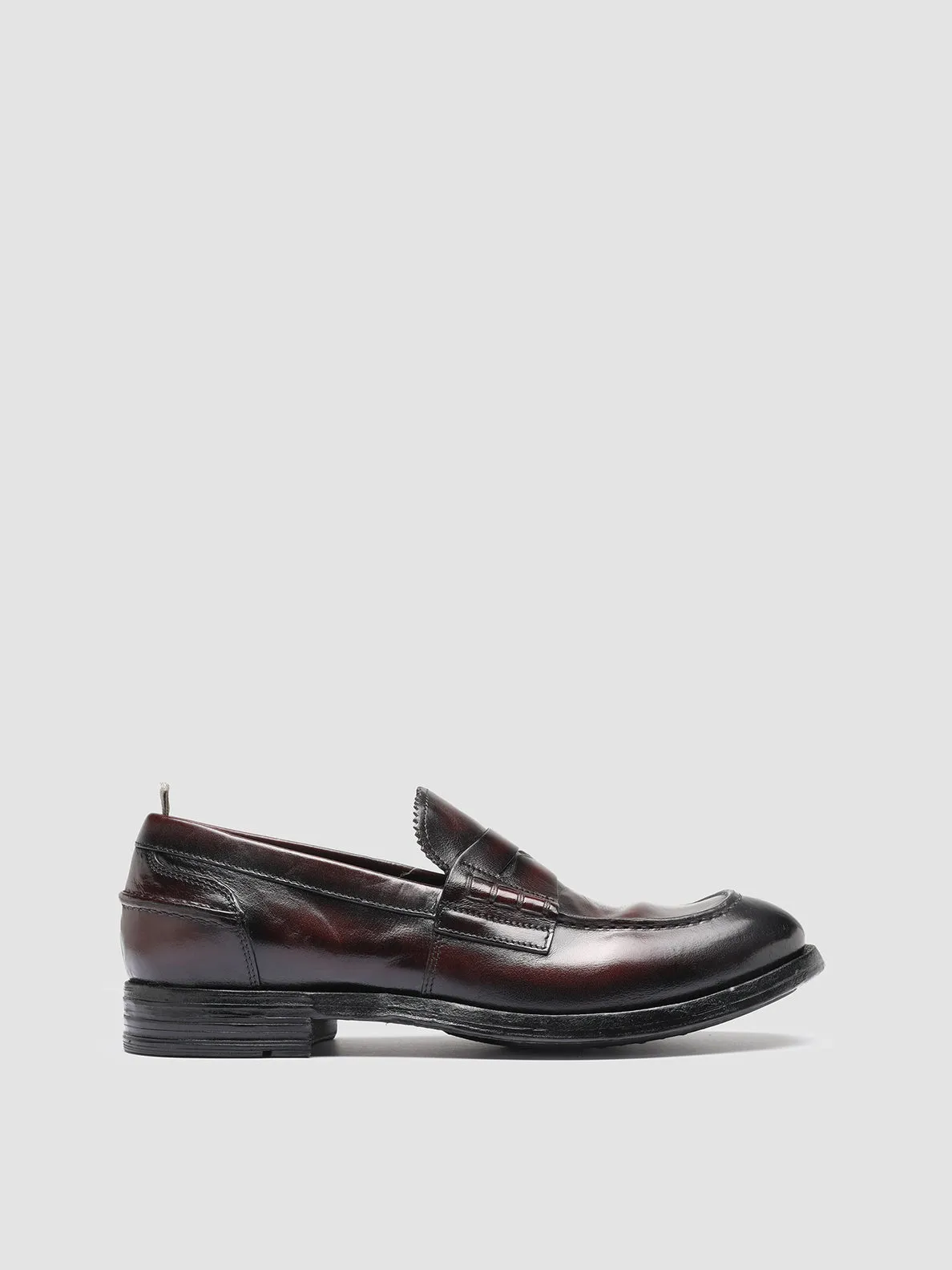BALANCE 011- Burgundy Leather Penny Loafers