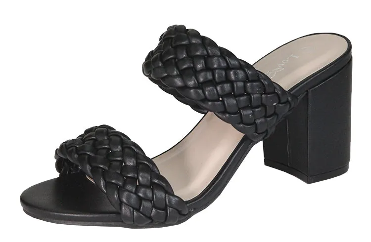 Braided Block Heeled Sandals Mira-6 Lov Mark