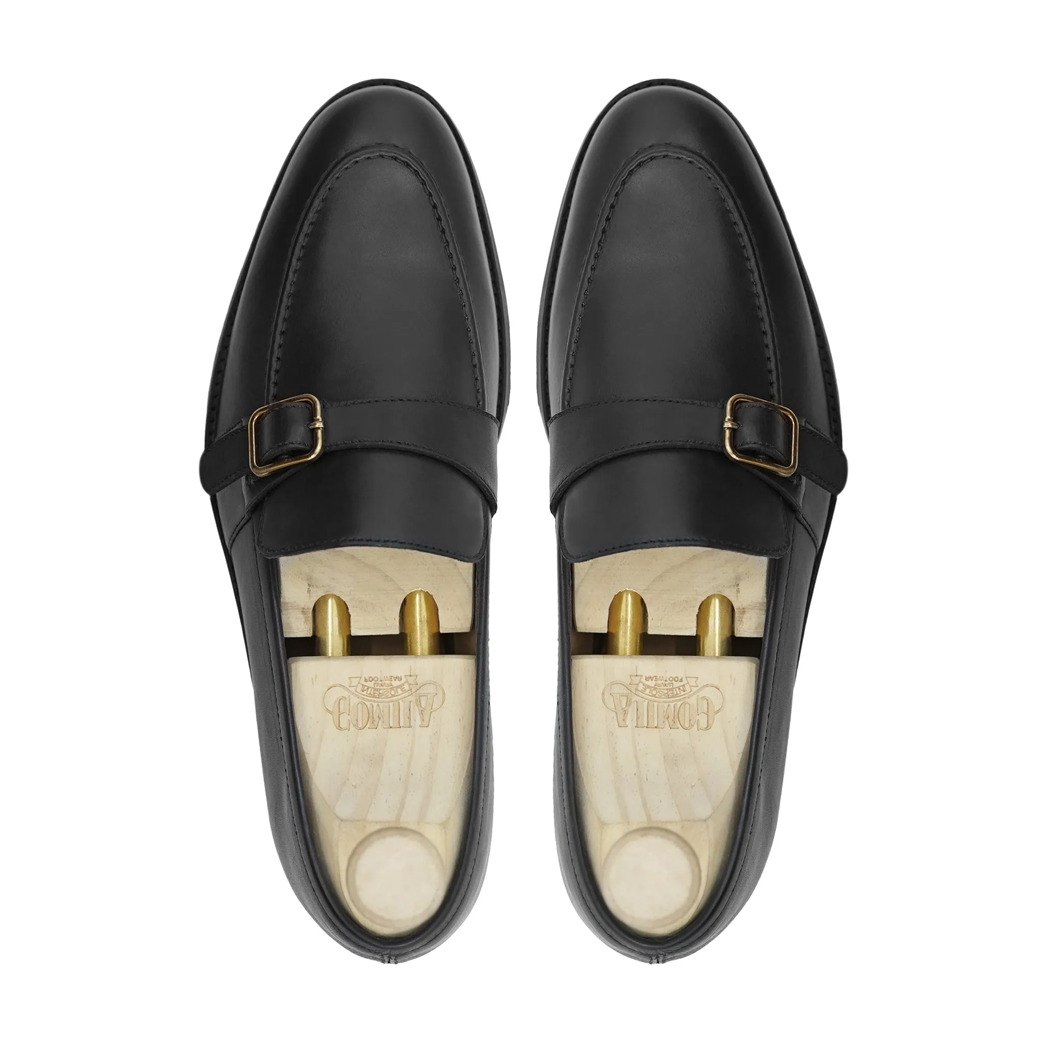 Brixton -  Men's Black Calf Leather Loafer