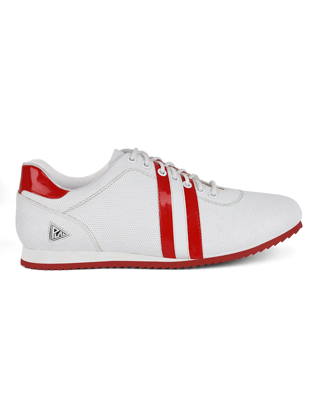 Canadian White Fashion Color Blocked Lace-Up Sneaker