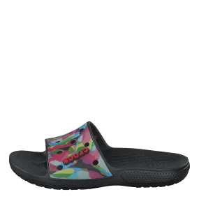 Classiccrocsbubbleblockslide Black/multi