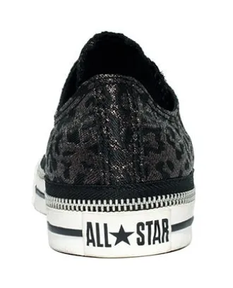 Converse Ox Zip Rand Black Leopard