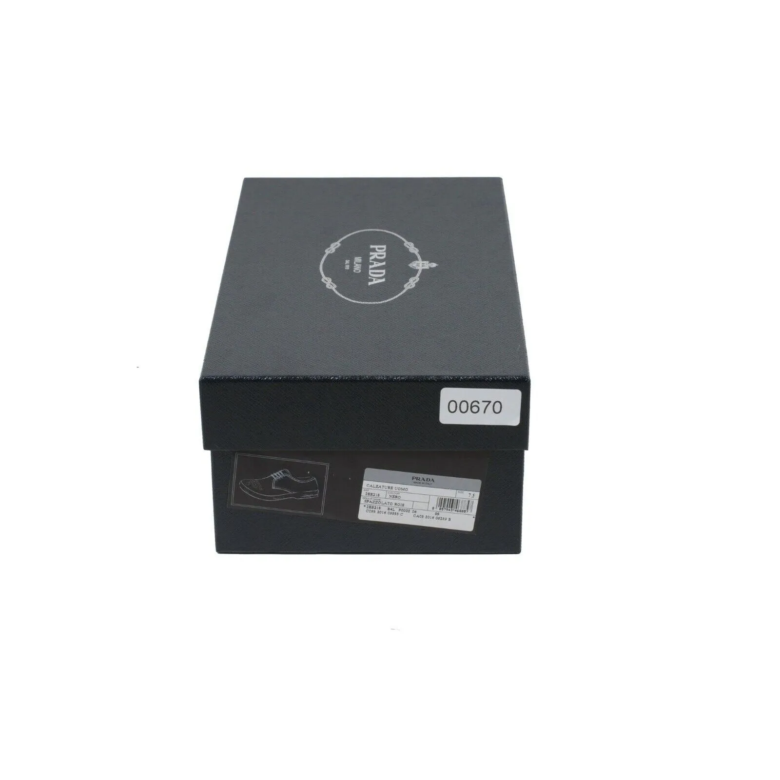 Derby Oxford Black Leather Medallion Toe