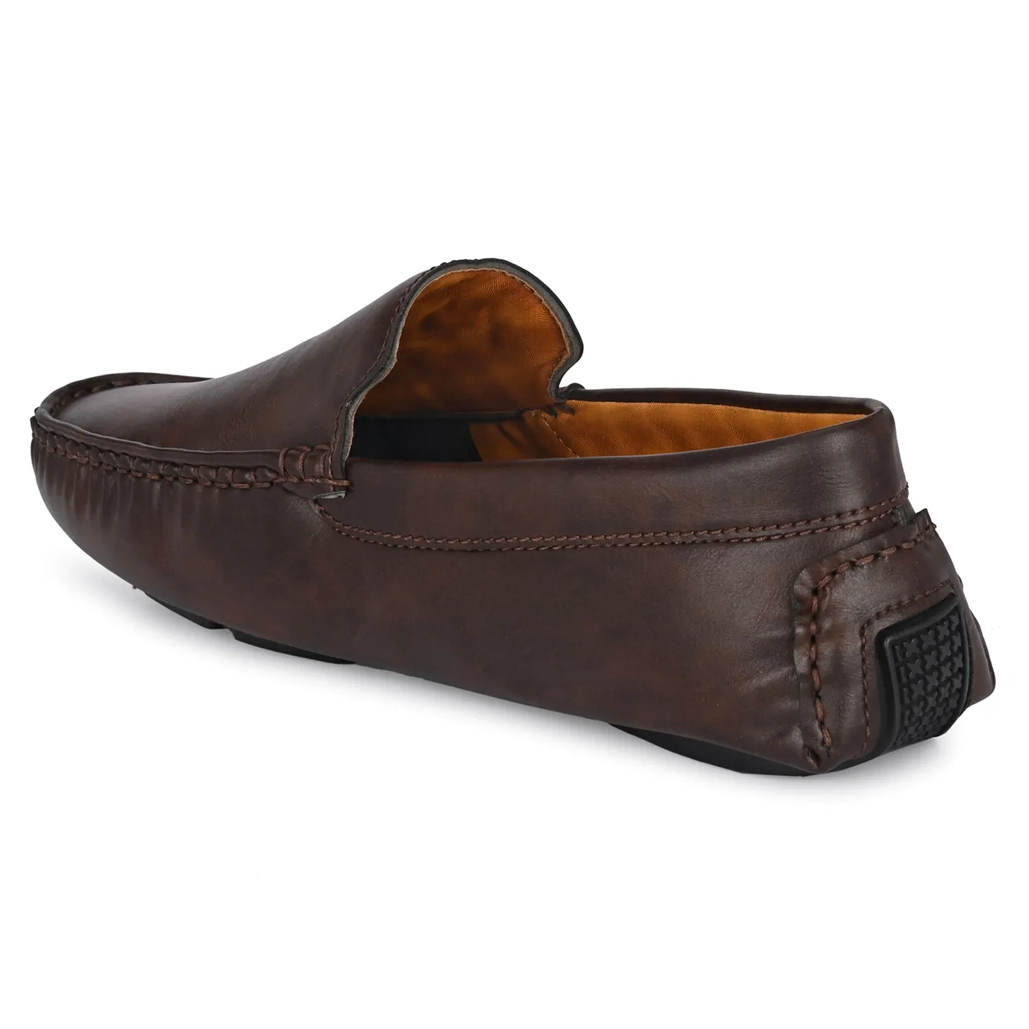 Eego Italy Plus Size Loafers GT-11-BROWN