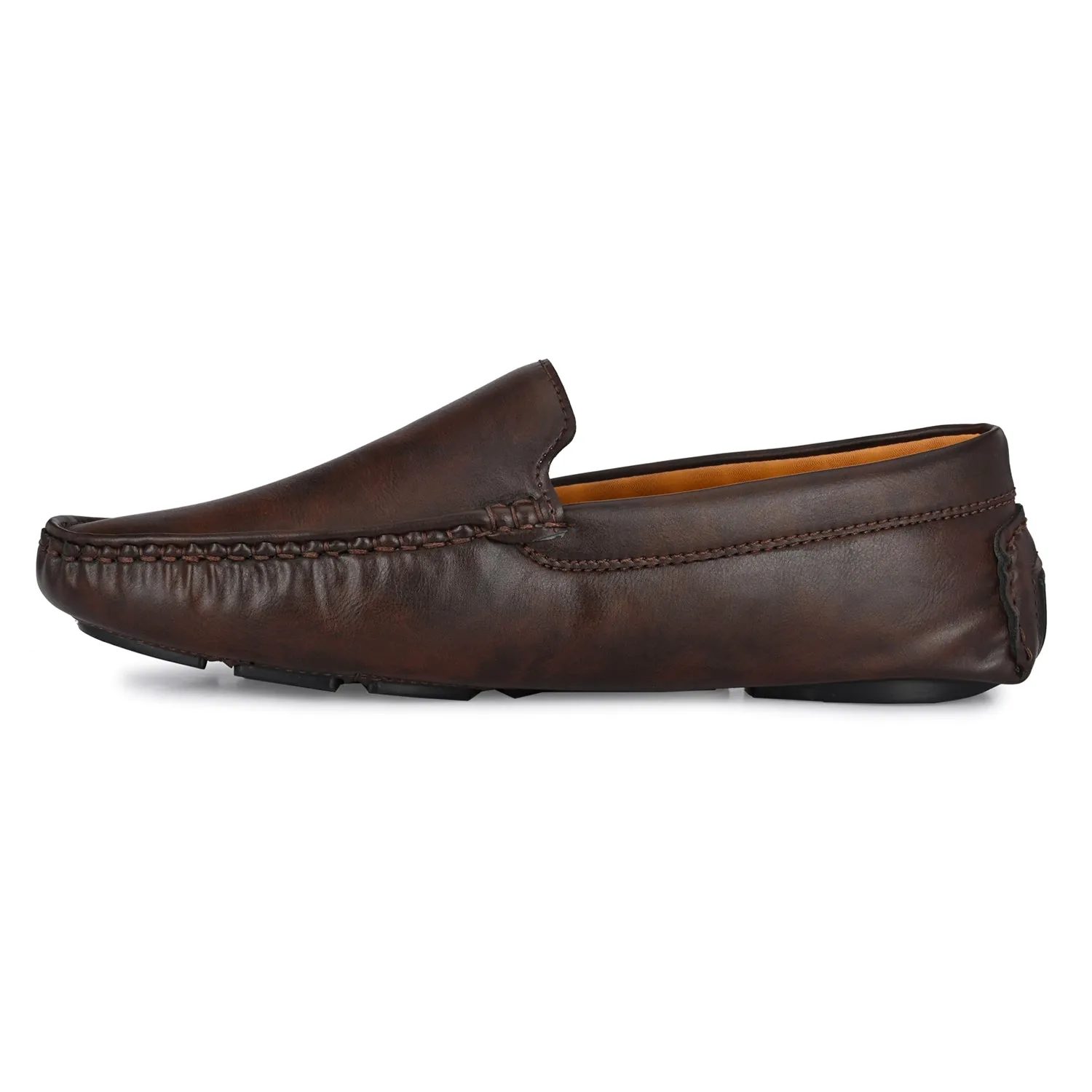 Eego Italy Plus Size Loafers GT-11-BROWN