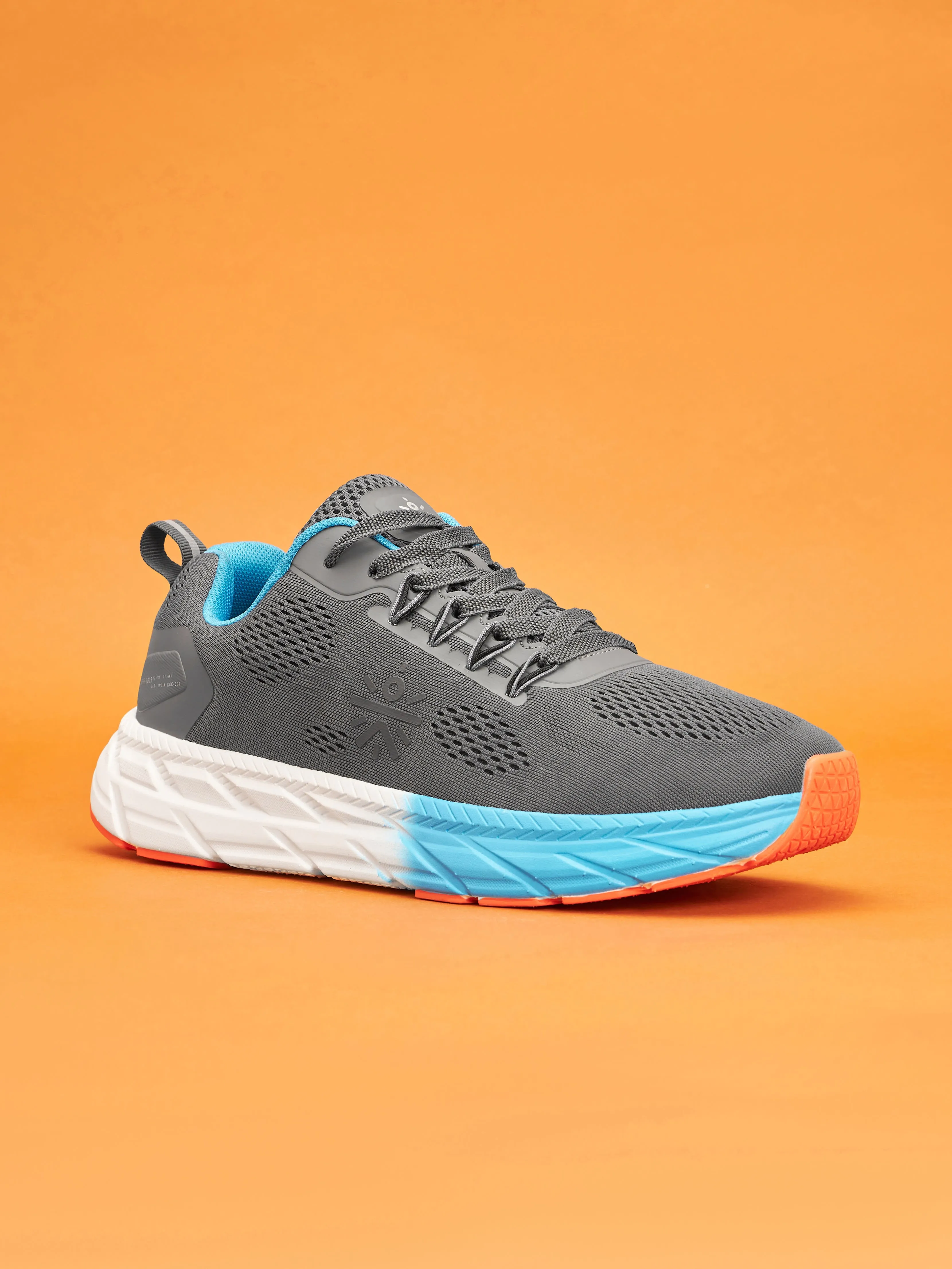 EZ  Ryde Men Running Shoes - Carbon Grey/Blue