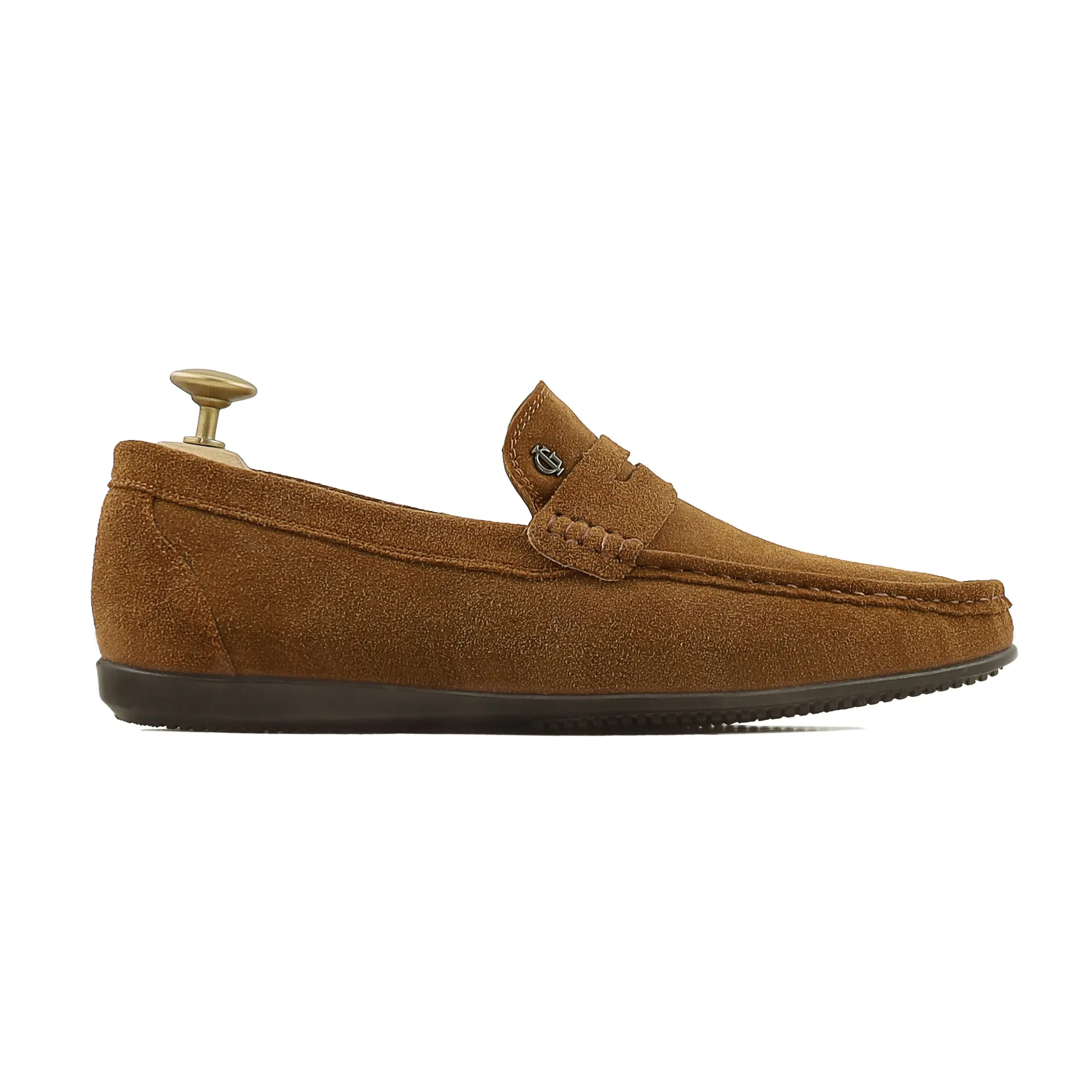 Falchion - Men's Cognac Suede loafer Shoe