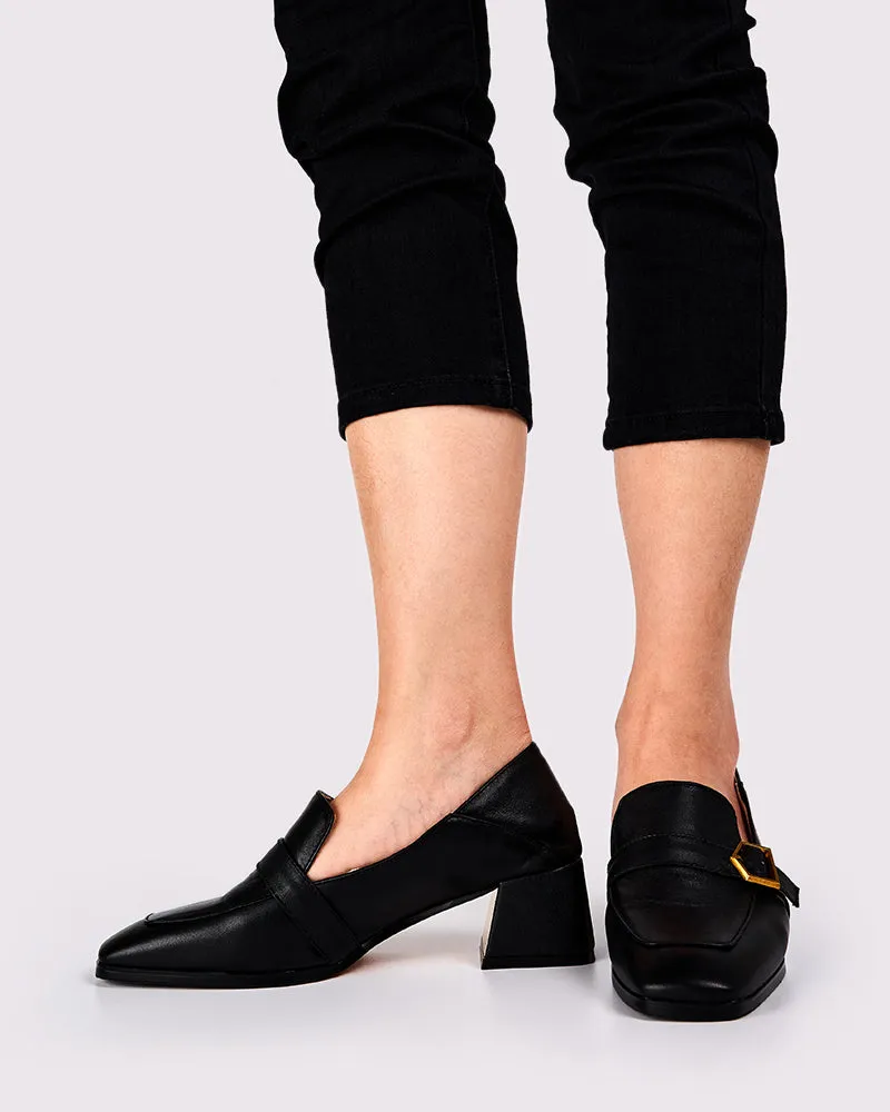 Gentle And Versatile Square Toe Loafers
