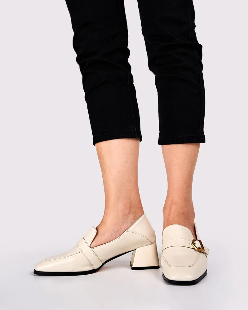 Gentle And Versatile Square Toe Loafers