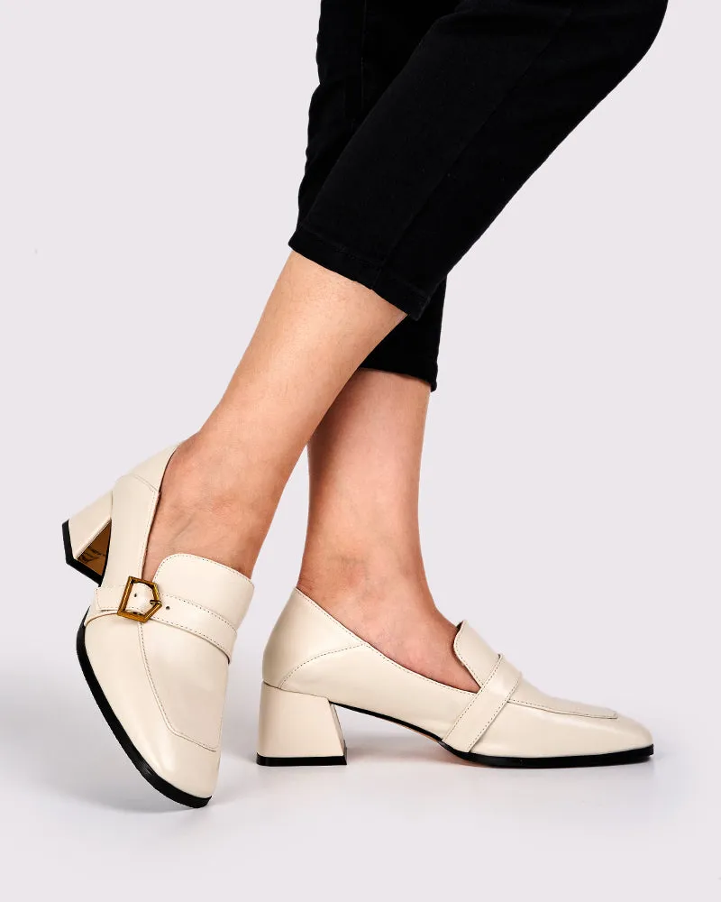 Gentle And Versatile Square Toe Loafers