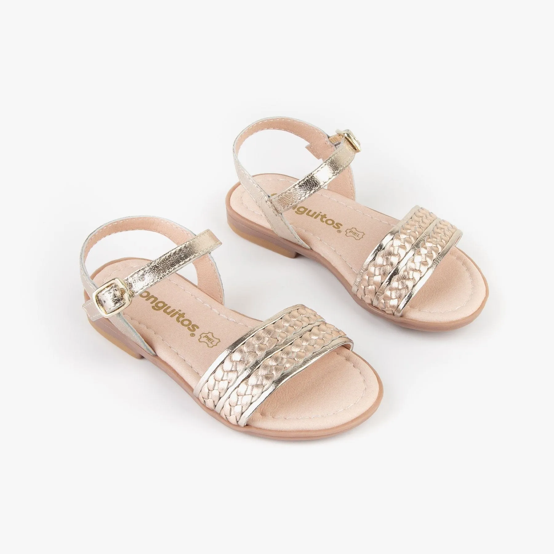 Girl's Platinum and Magnesium Sandals