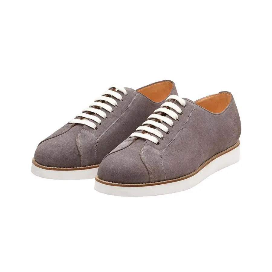 Grey Suede Classic Sneakers