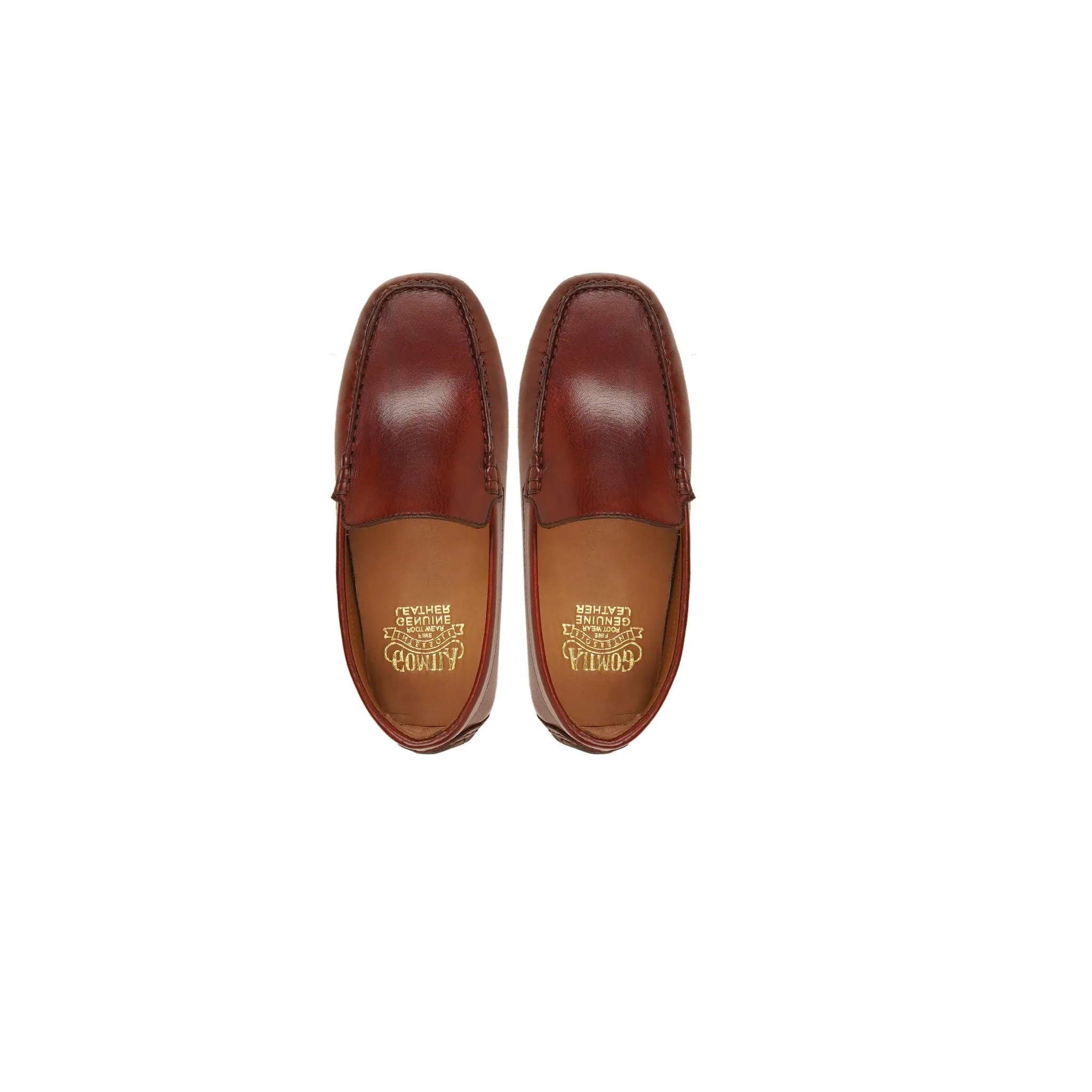 Guti - Kid's Reddish Brown Calf Leather Driver Shoe (5-12 Years Old)