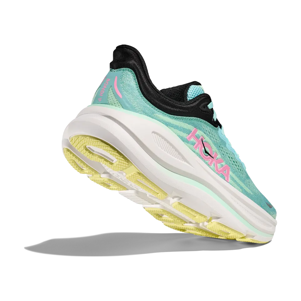 HOKA Women's Bondi 9 Wide Blue Spark/Mint Fluorite