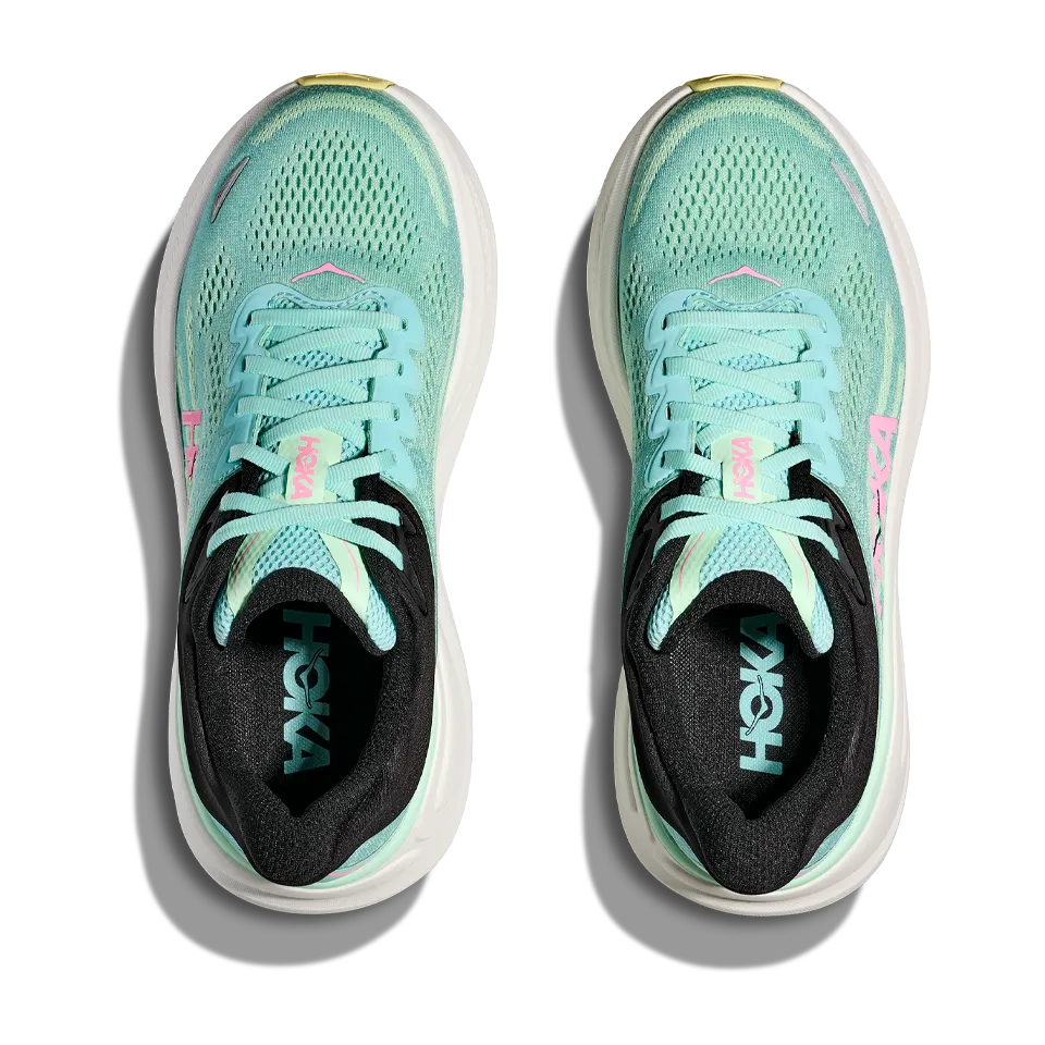 HOKA Women's Bondi 9 Wide Blue Spark/Mint Fluorite