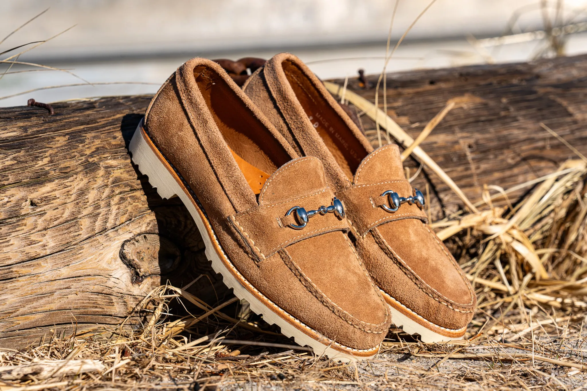 Horsebit Loafer w/Lug Sole - Khaki Orion Fleshout