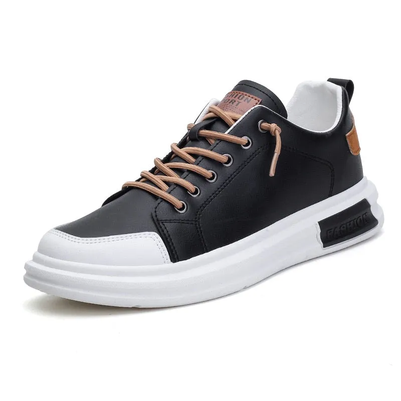 Letter Patch Lace-up Front Sneakers