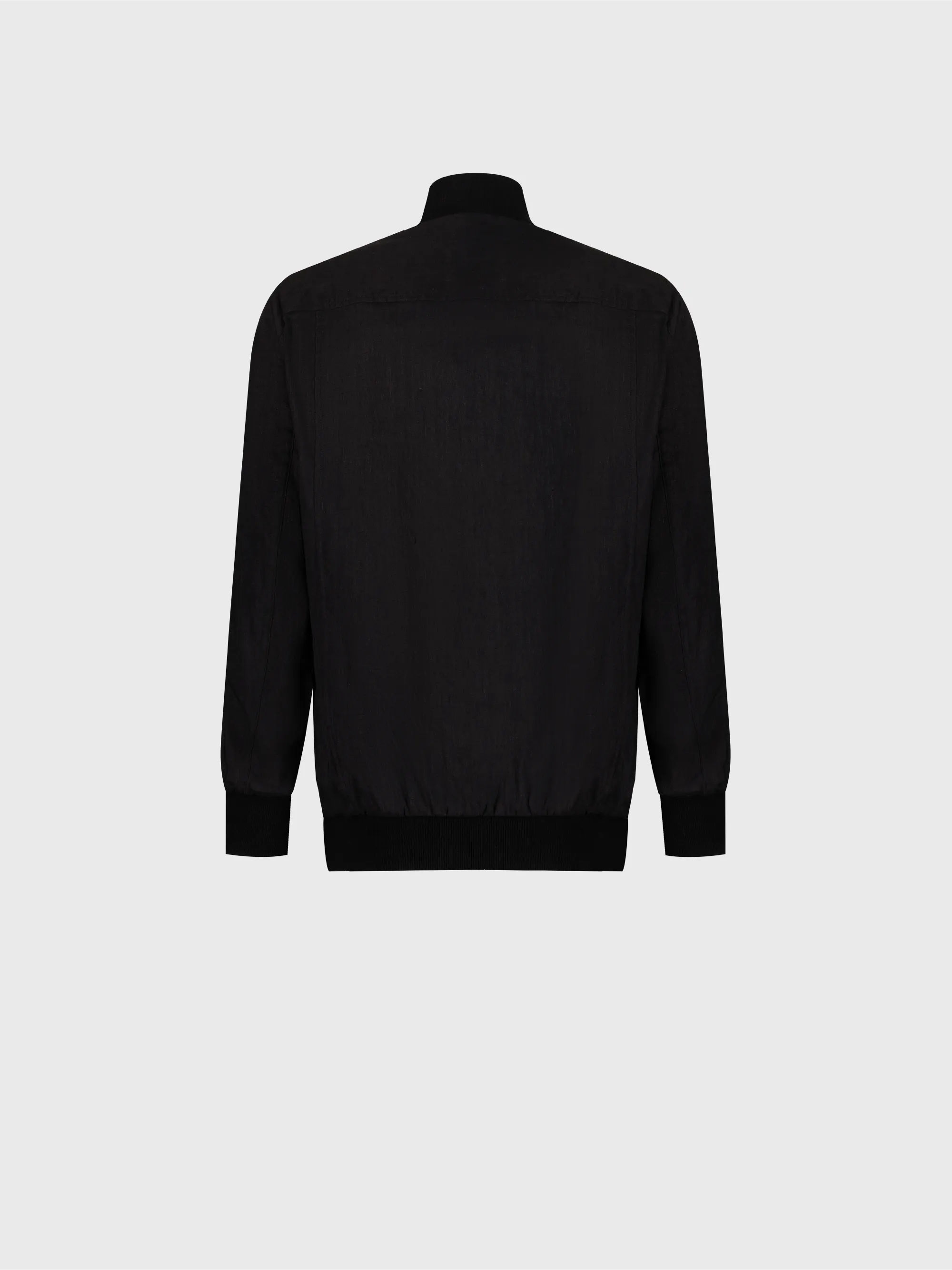 Linen and Wool Bomber with "Zilli Poem" Embroidery