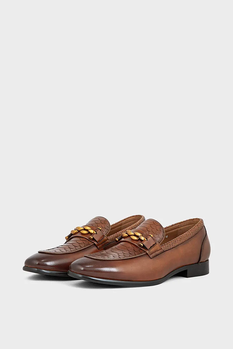 Men Formal Loafers MF7015-Tan