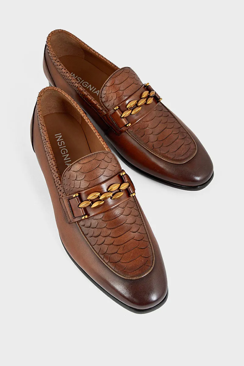 Men Formal Loafers MF7015-Tan