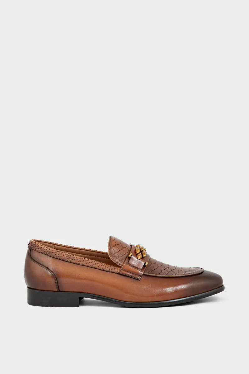 Men Formal Loafers MF7015-Tan