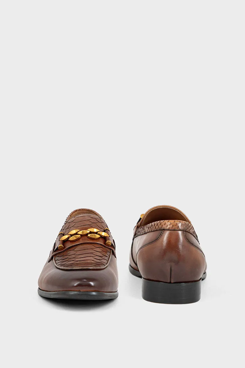 Men Formal Loafers MF7015-Tan