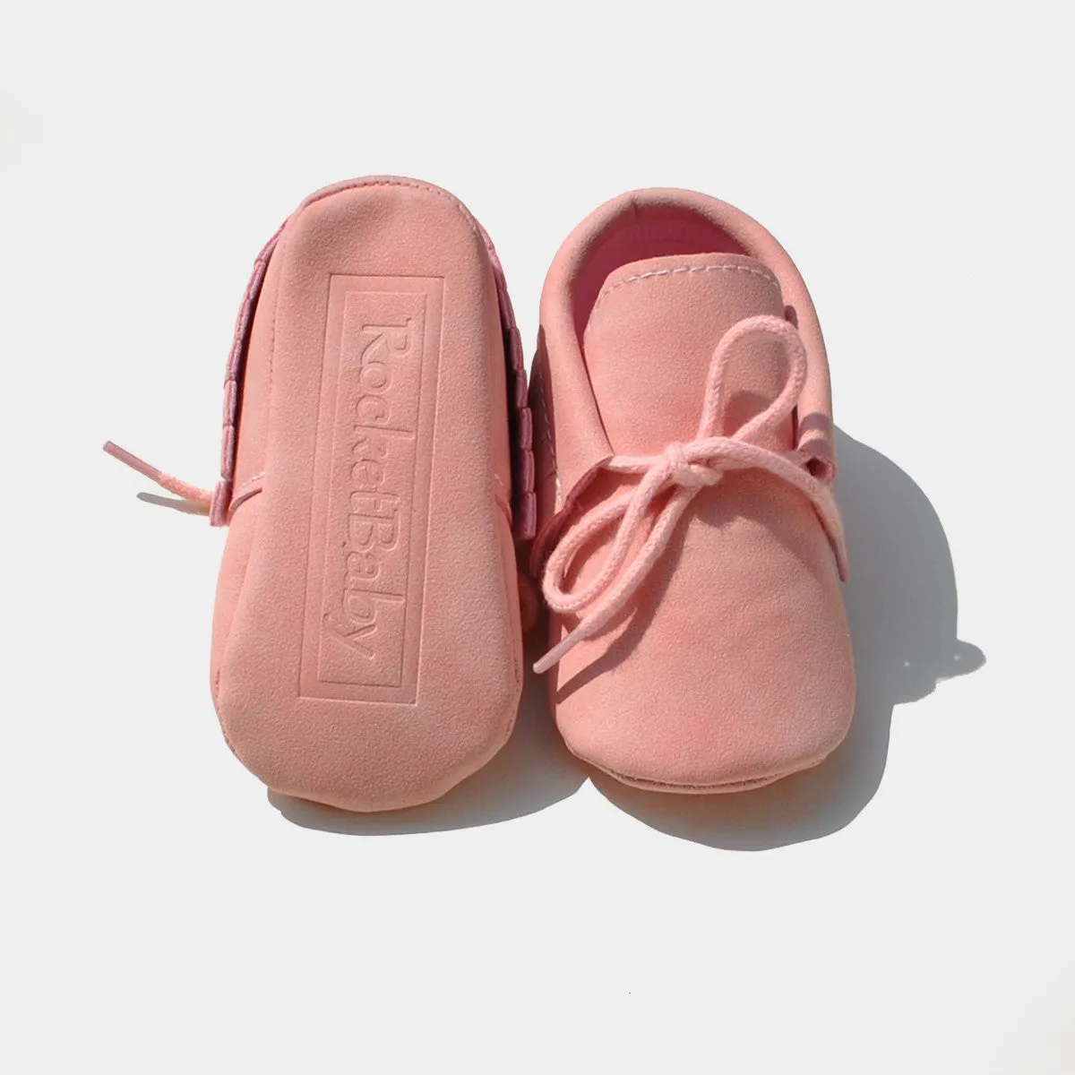 Moccasins Soft Sole Baby Light Pink