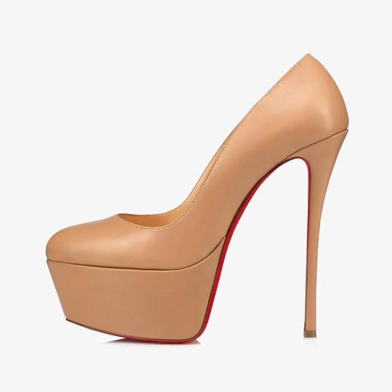 Nude Patent Leather Pumps with 140mm Heel