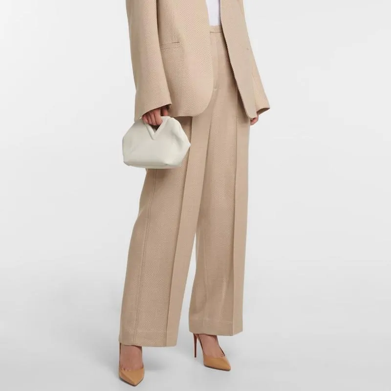 Refined Medium Beige Leather Pumps