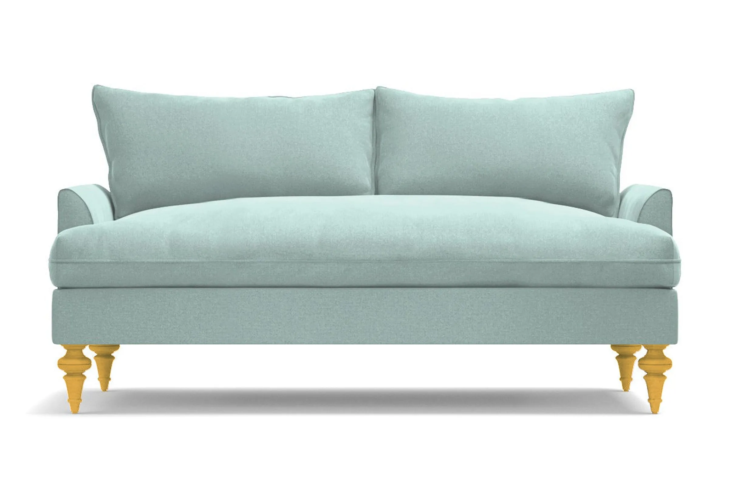 Saxon Loveseat :: Leg Finish: Natural / Size: Loveseat - 66"w