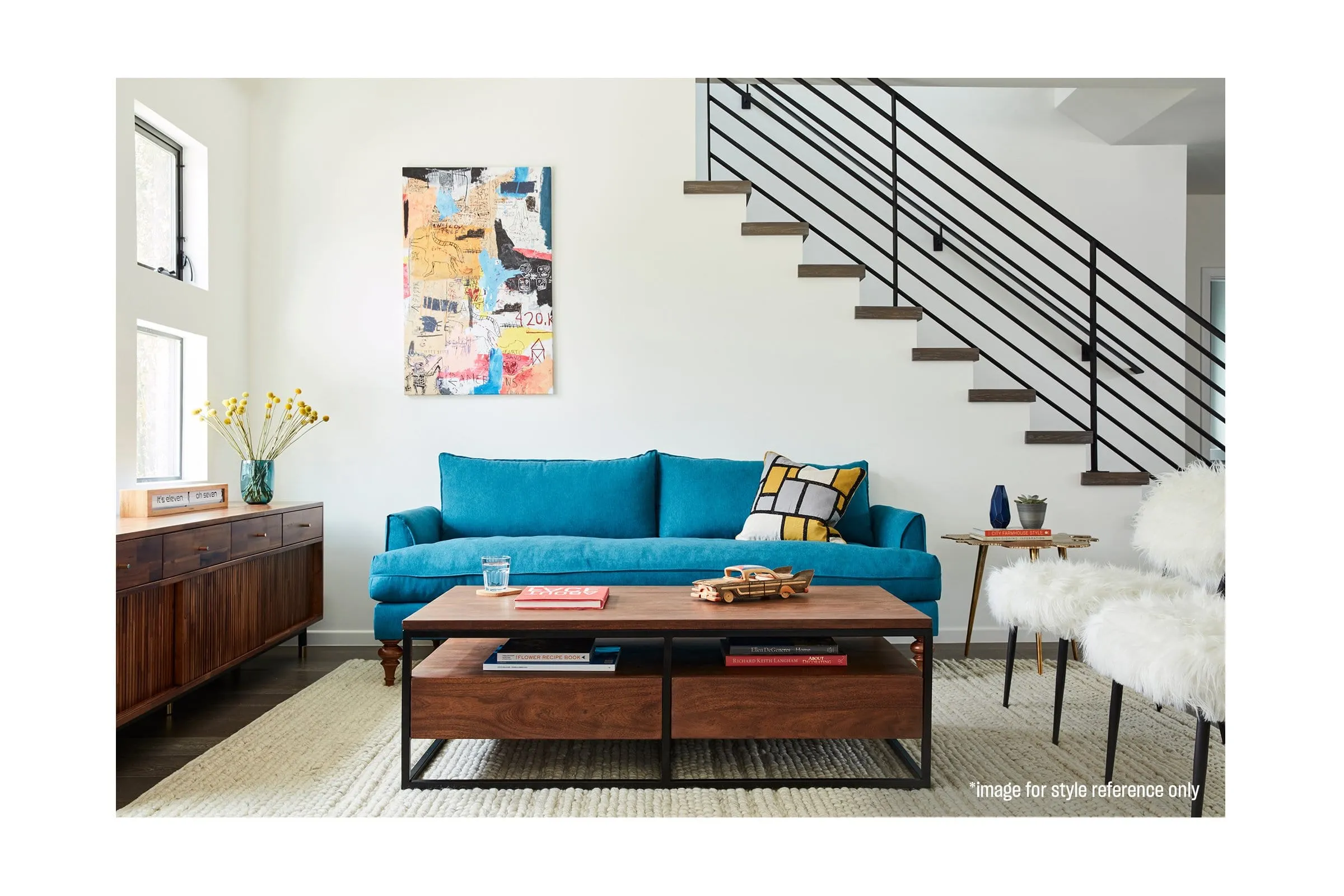 Saxon Loveseat :: Leg Finish: Natural / Size: Loveseat - 66"w