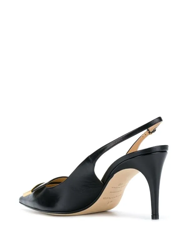 Sr1 Black Sling-Back Sandals( carryover style)