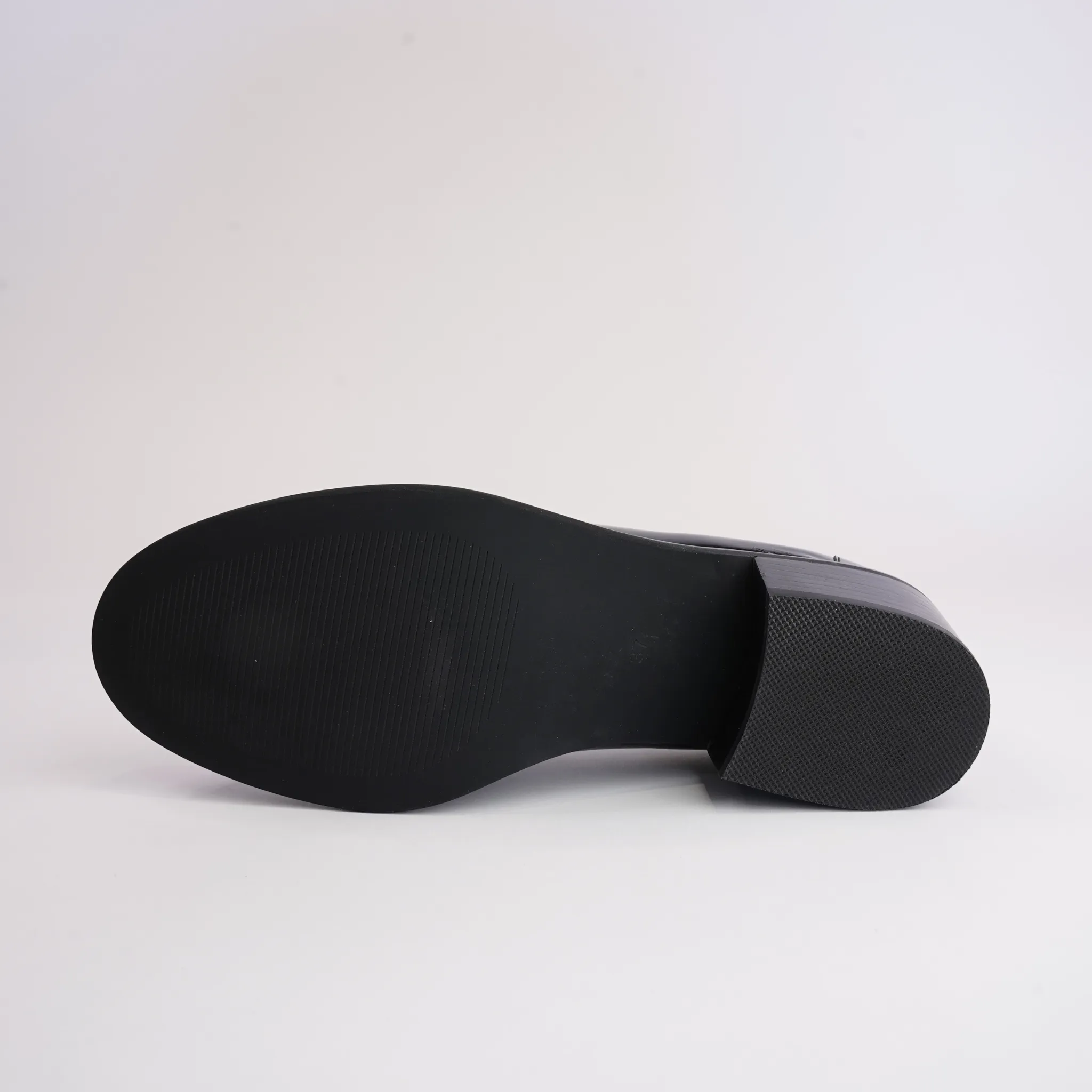 Stiller Black Patent Leather Heeled Loafers