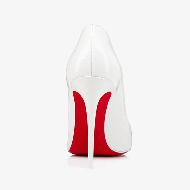 Stylish White Pointy Pump