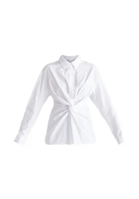 White Twist Detail Shirt