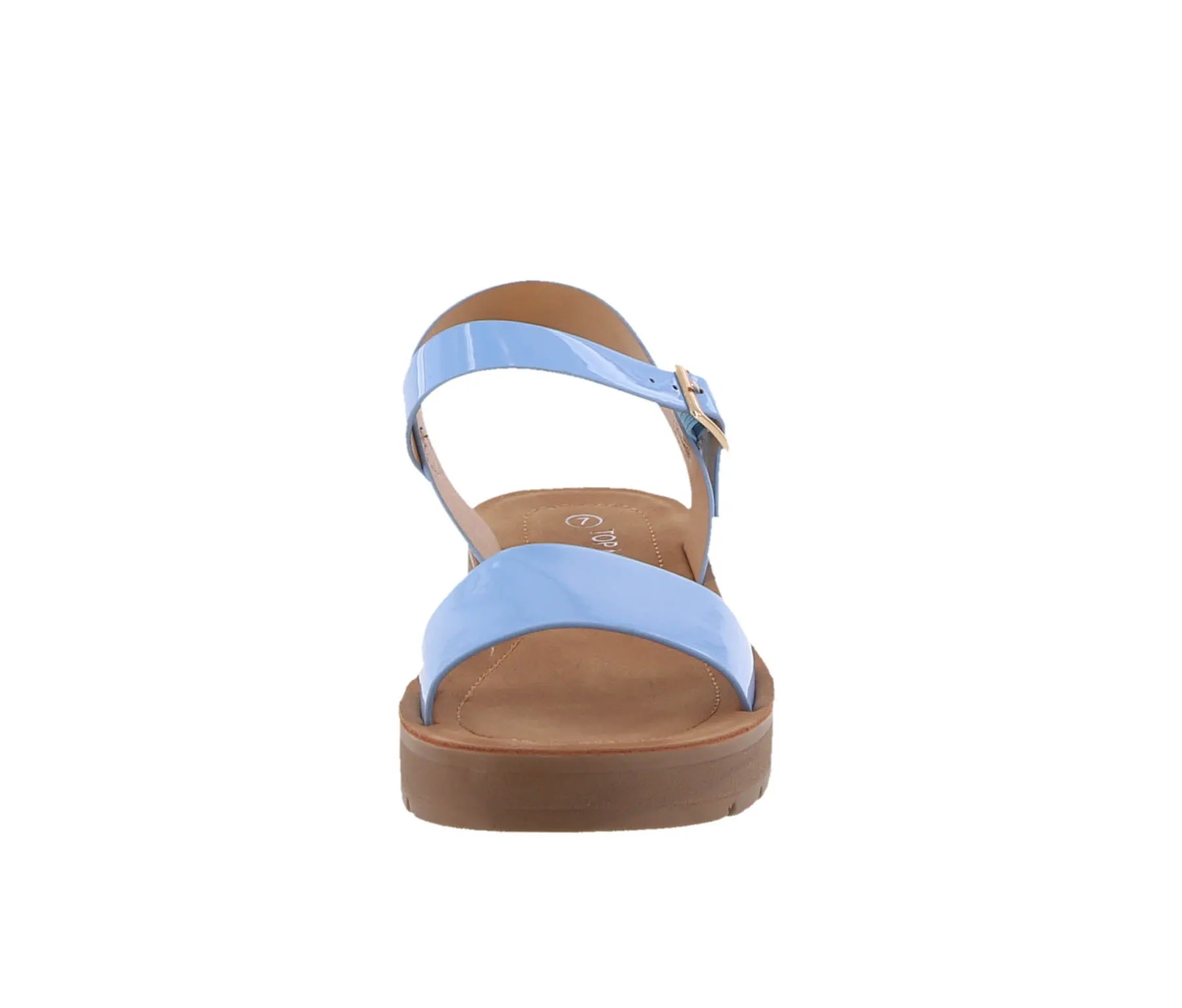 WOMAN'S SHOES LIGTH BLUE PAT SANDALS SALVIA-12