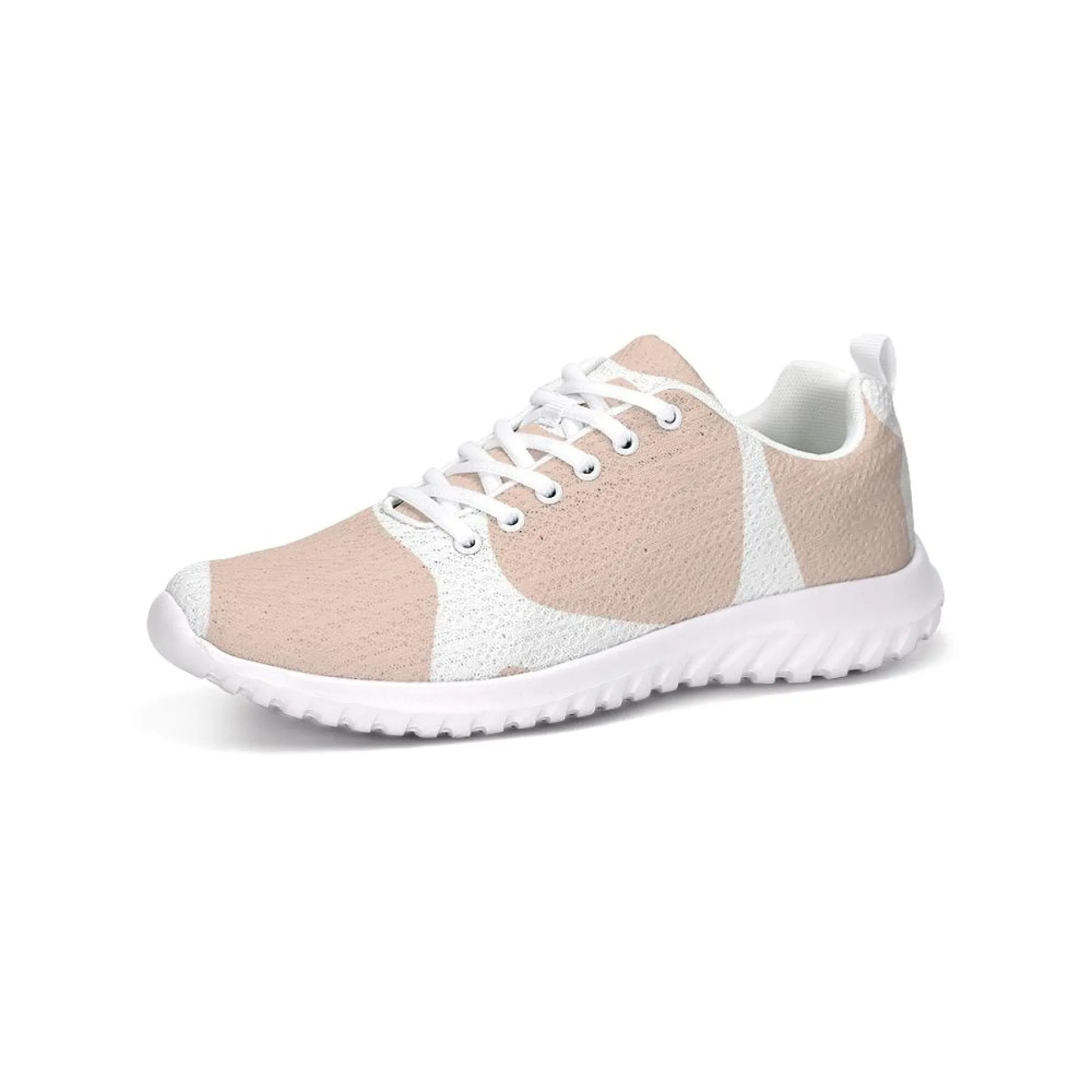 Women's Athletic Sneakers, Low Top Canvas Running Shoes - Retro Pink &