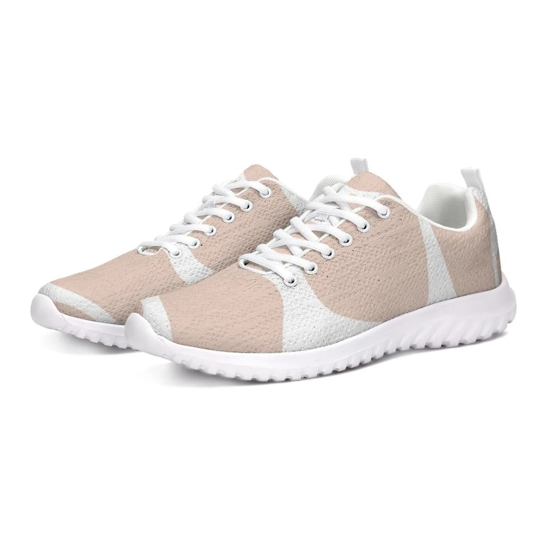 Women's Athletic Sneakers, Low Top Canvas Running Shoes - Retro Pink &