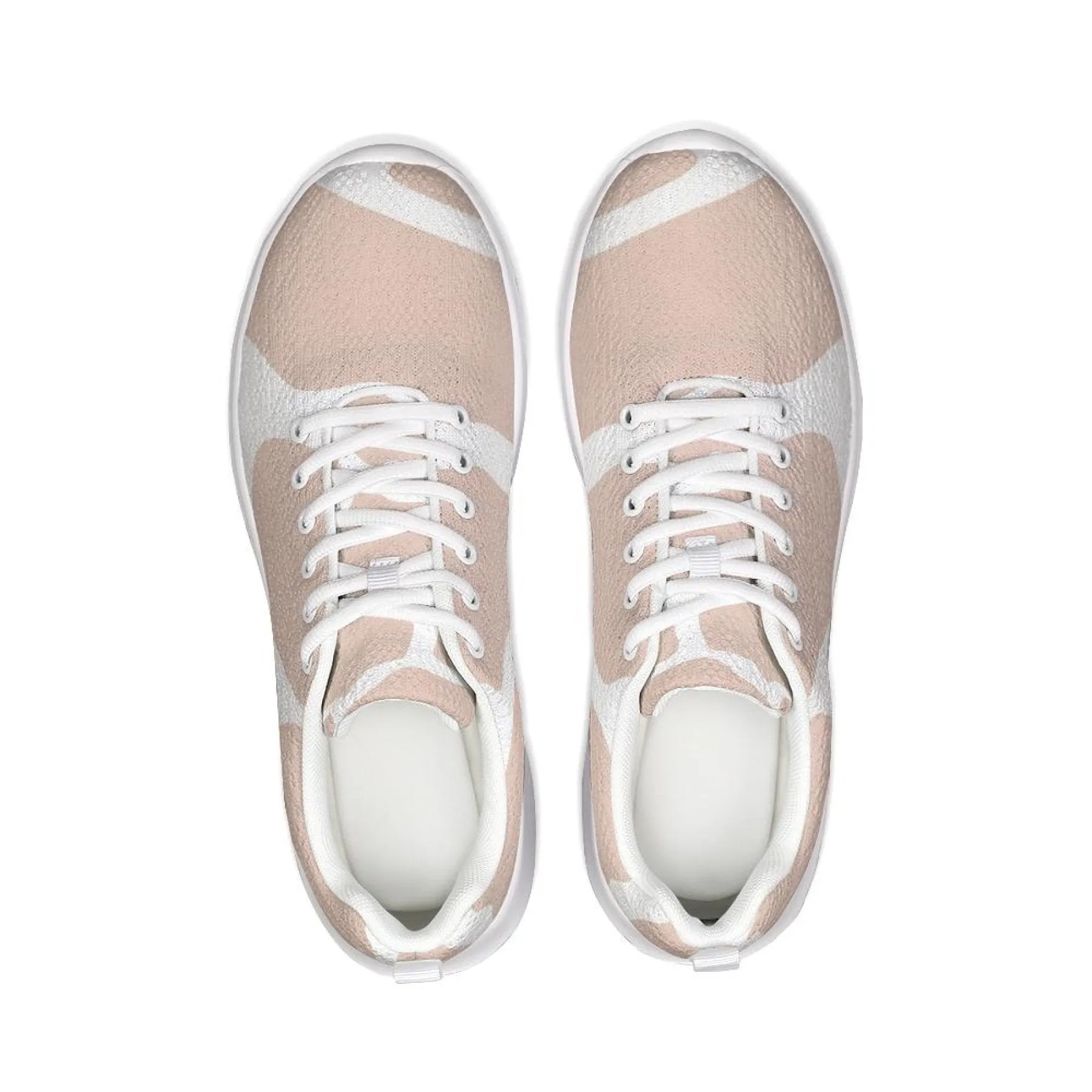 Women's Athletic Sneakers, Low Top Canvas Running Shoes - Retro Pink &