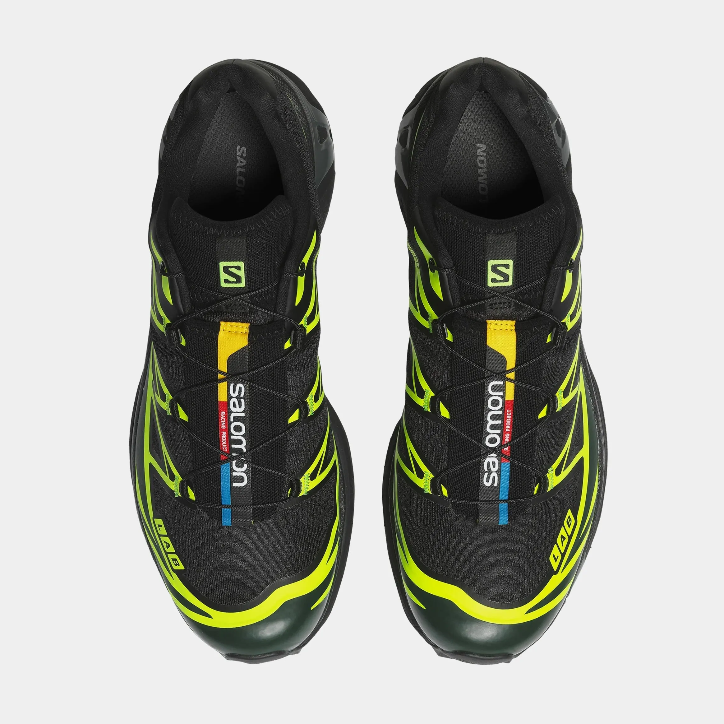 XT-6 Mens Running Shoes (Black/Green Gecko)